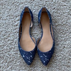 J.Crew d’Orsay floral flats size 5.5